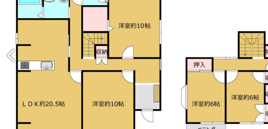 Casa à venda em Yokkaichi, em Hiratsu Shinmachi por ¥56,500/mês