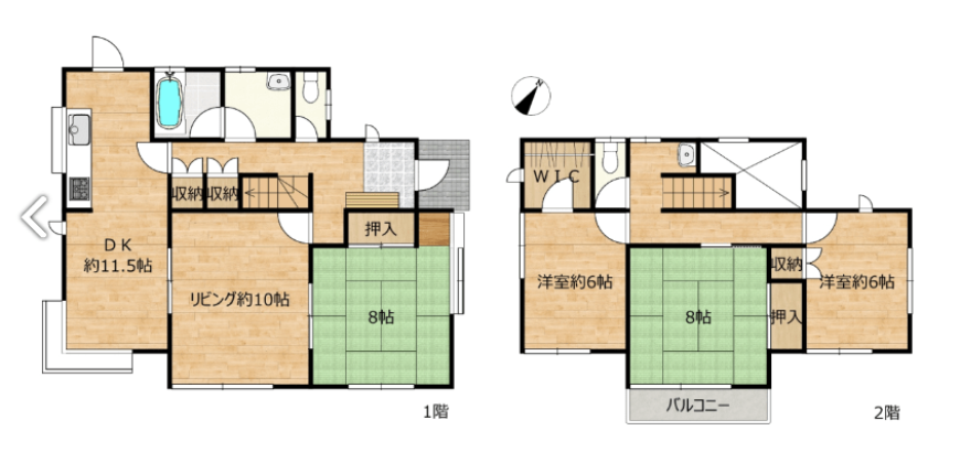 Casa de 4 casas à venda em Komaki, Shiroyama por ¥56,500/mês