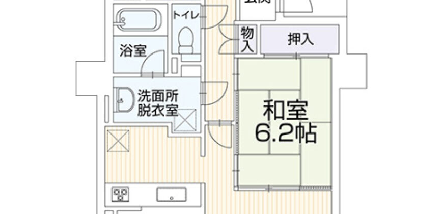 Apartamento à venda em  por ¥65,000/mês