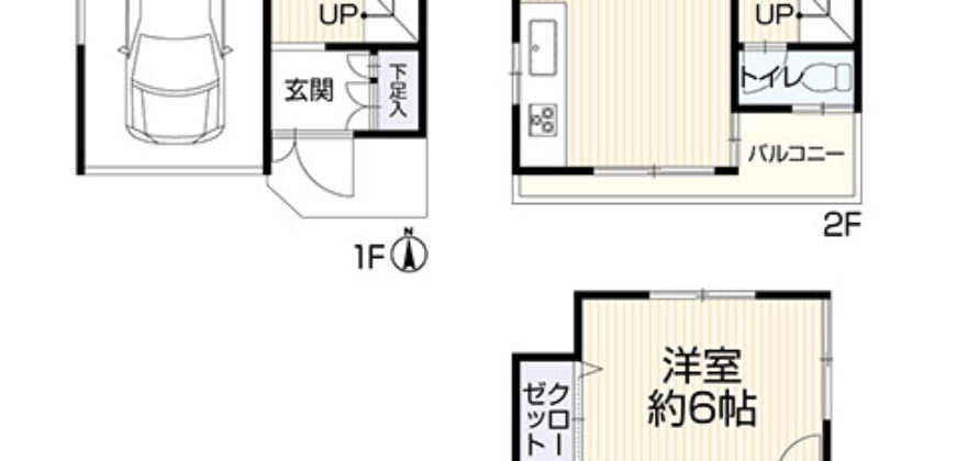 Casa à venda em Amagasaki-shi, Inadera por ¥85,000/mês