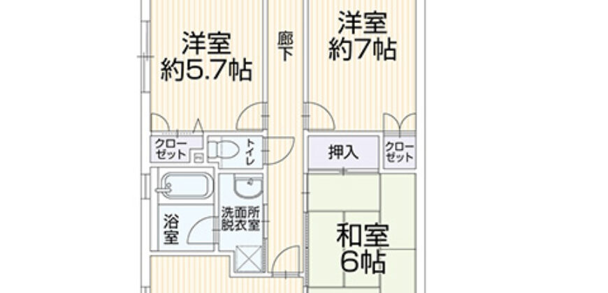 Apartamento à venda em Hiroshima-shi, Minami-ku por ¥92,000/mês