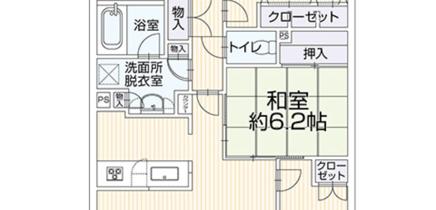 Apartamento à venda em Kitakyushu-shi, Kokurakita-ku por ¥72,000/mês