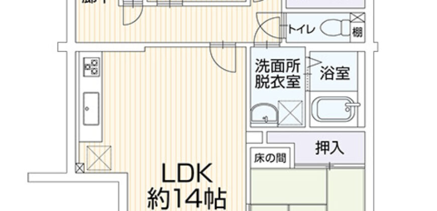 Apartamento à venda em Ōbu, Higashishinmachi por ¥41,000/mês