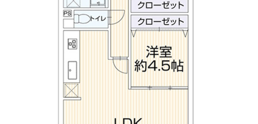 Apartamento à venda em Okayama-shi, Kita-ku por ¥65,000/mês