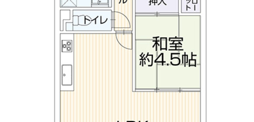 Apartamento à venda em Okayama-shi, Naka-ku por ¥43,000/mês