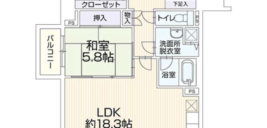 Apartamento à venda em Fukuoka-shi, Minami-ku por ¥102,000/mês