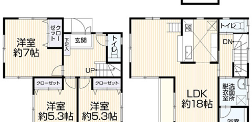 Casa à venda em Koshigaya-shi, Nanazawa-cho por ¥68,000/mês