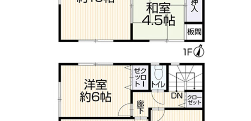 Casa à venda em Funabashi-shi, Fujihara por ¥74,000/mês