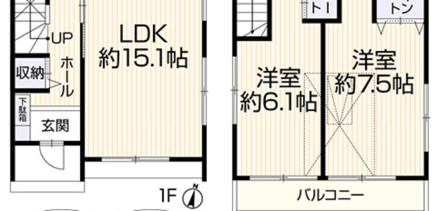 Casa à venda em Chigasaki-shi, Motomura por ¥96,000/mês