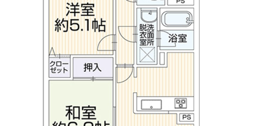 Apartamento à venda em Chigasaki-shi, Nanko por ¥58,000/mês