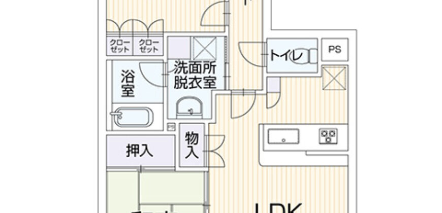 Apartamento à venda em Kitakami, Wakamiya por ¥46,000/mês