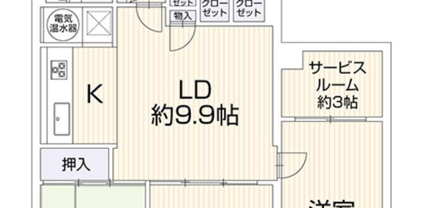 Apartamento à venda em Atsugi-shi, Nakaeji por ¥48,000/mês