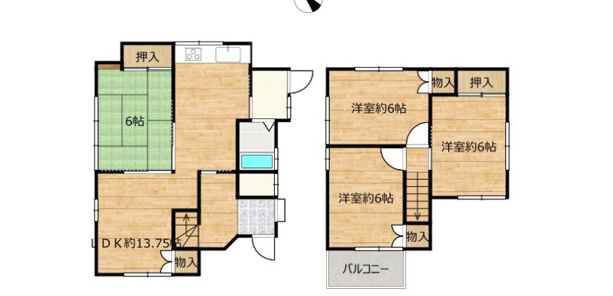 Casa à venda em Konan, Tobitakacho por ¥37,000/mês