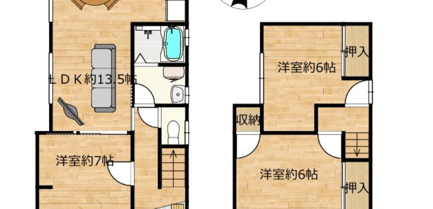 Casa à venda em gifu, Kotozuka por ¥39,000/mês