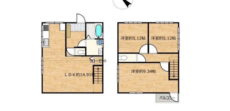 Casa à venda em Mazunami, Kamihiracho por ¥44,000/mês