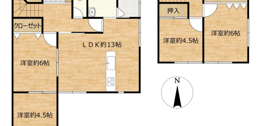 Casa à venda em Inocho, Edagawa por ¥47,000/mês