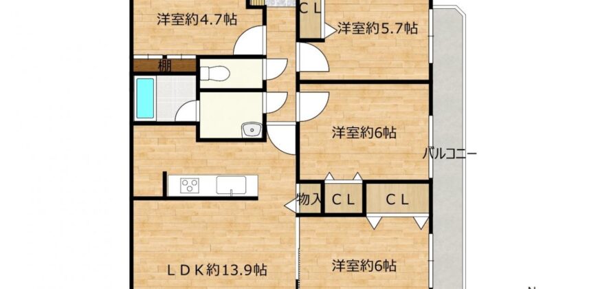 Apartamento à venda em Matsuyama, Wakakusacho por ¥74,000/mês