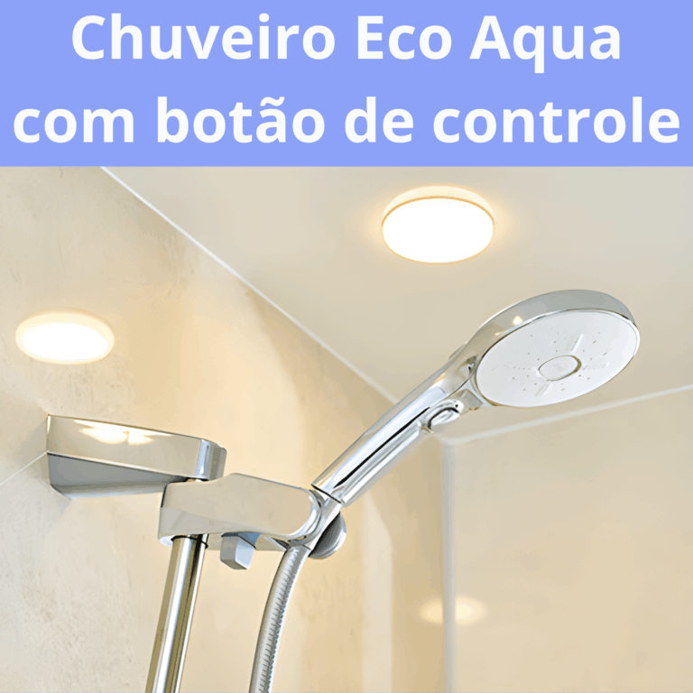 Com três modos diferentes de jato de água, o Eco Aqua Shower SPA permite ajustar o tipo de fluxo conforme o seu humor — sempre com economia e conforto.