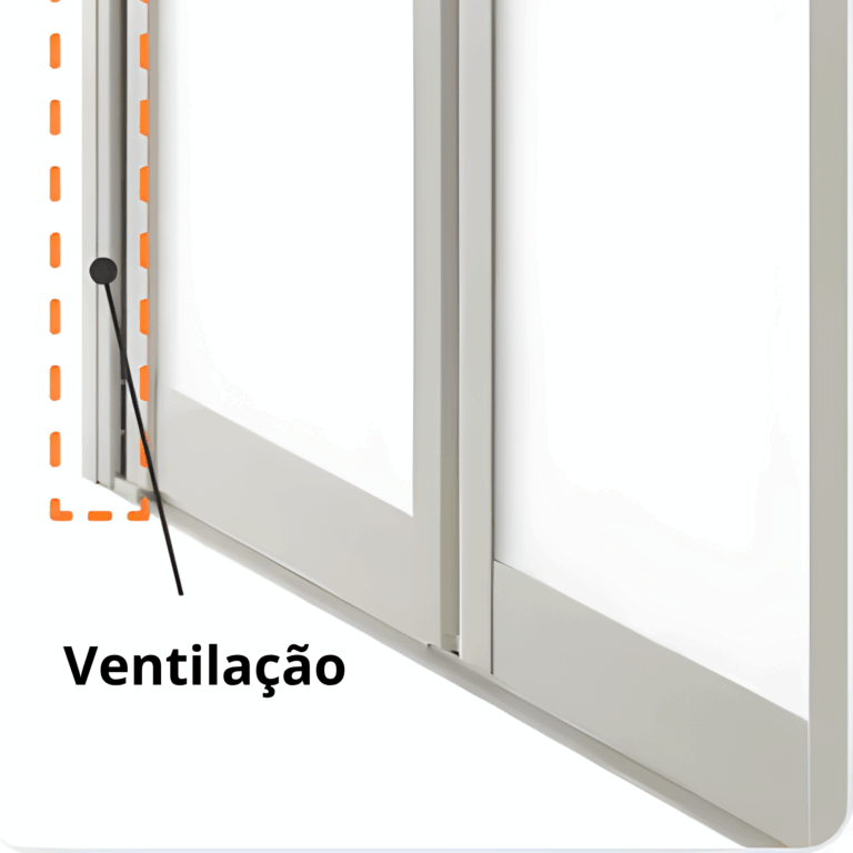 A porta elimina a borracha onde costuma aparecer mofo e reposiciona a grade de ventilação para evitar o acúmulo de sujeira, deixando a limpeza muito mais fácil.